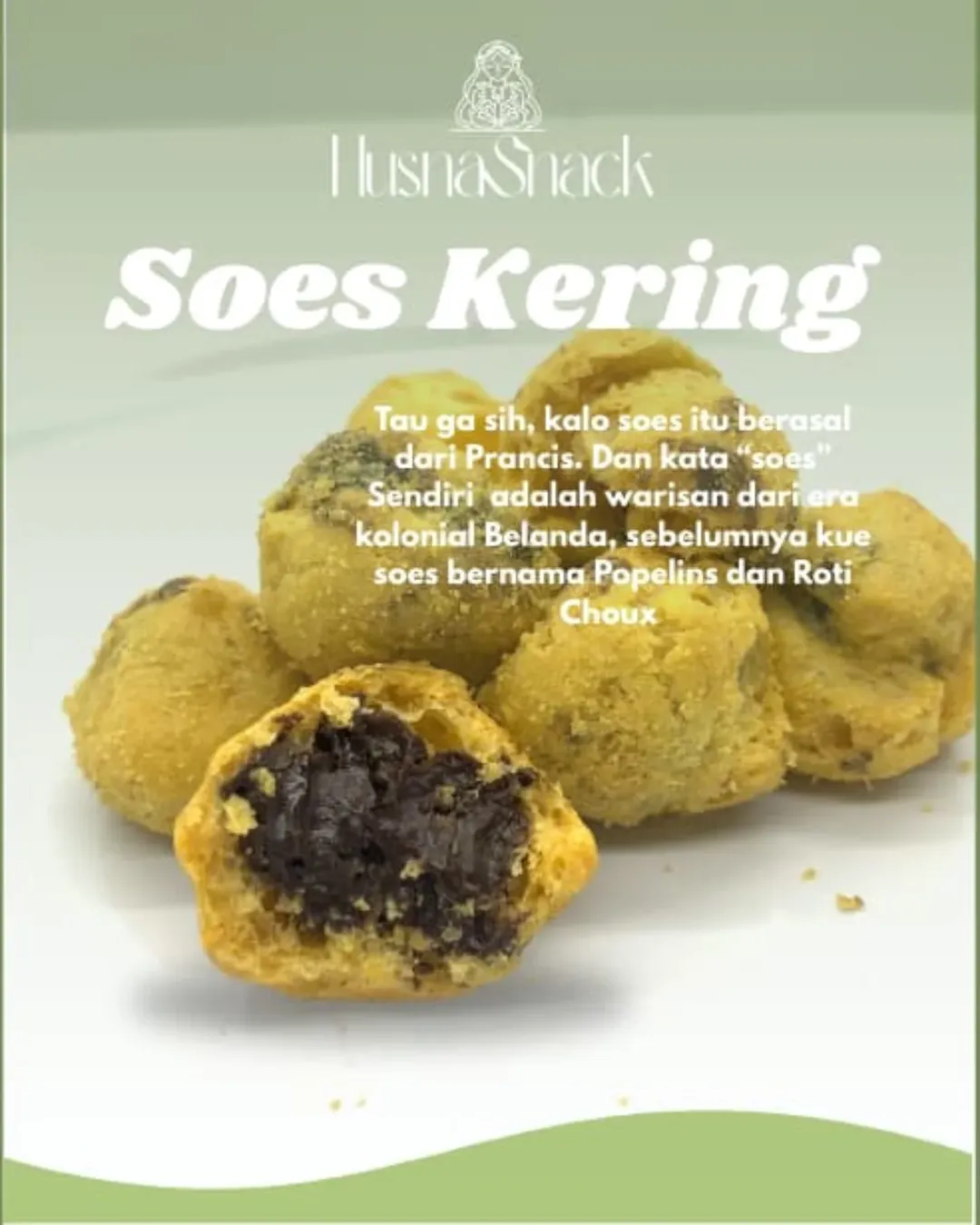 Nah ini dia kue soes kering yang ada di @_husnasnack_ 🥰Siapa yang belum cobain Pas banget bua